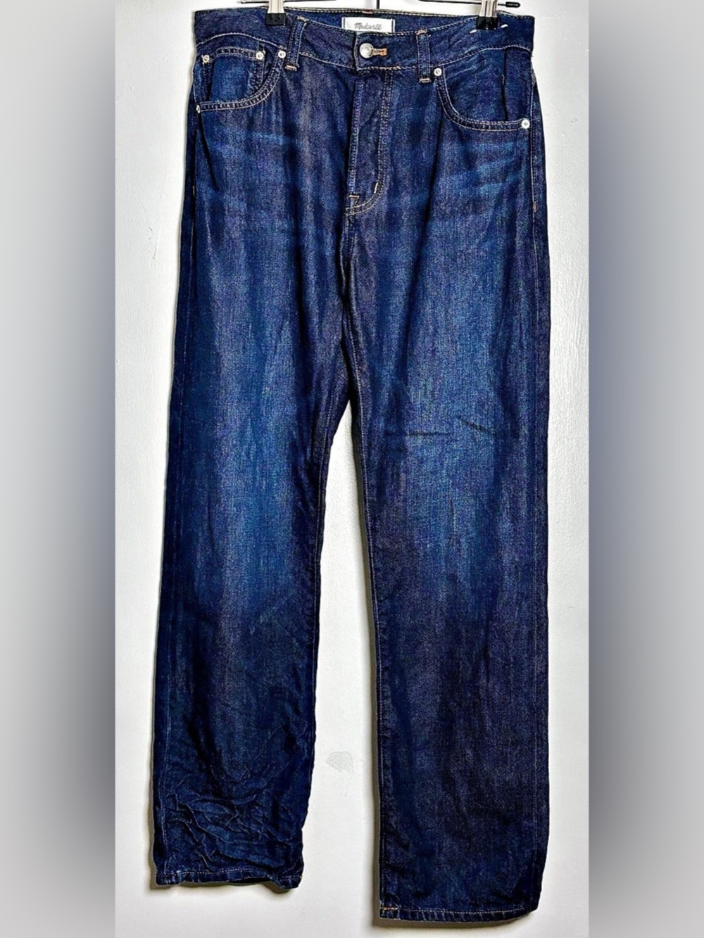 Madewell The Curvy Dean Easy Straight Jean Blue Waist 26